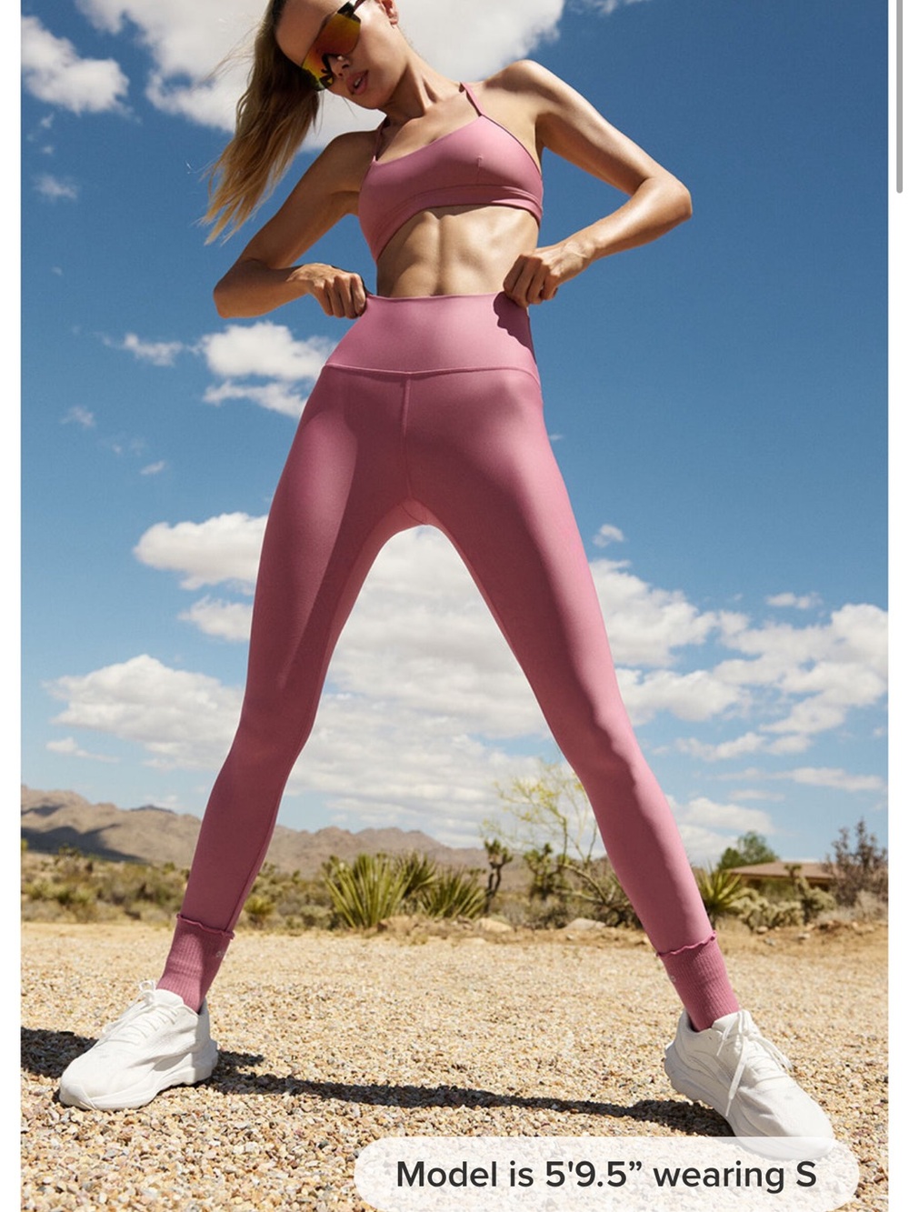 Alo 7/8 high waist airlift legging pink